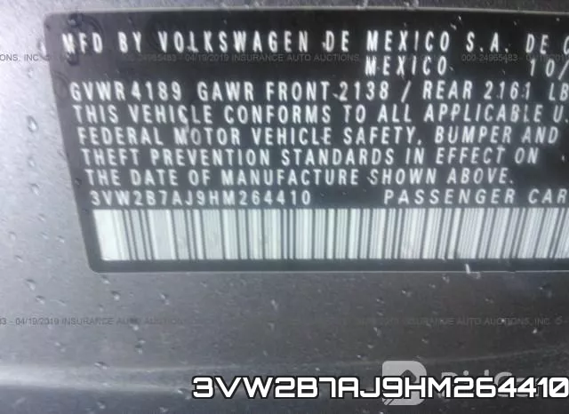 3VW2B7AJ9HM264410 фото 8