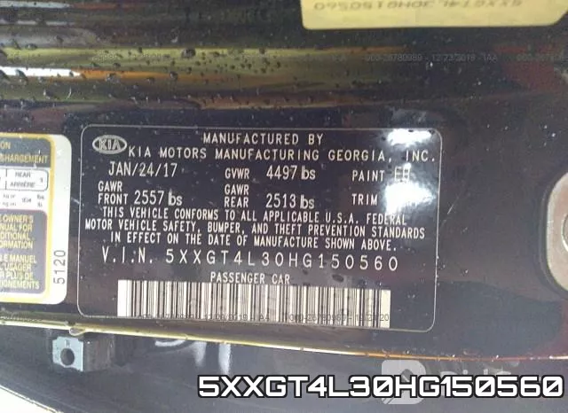 5XXGT4L30HG150560 фото 7