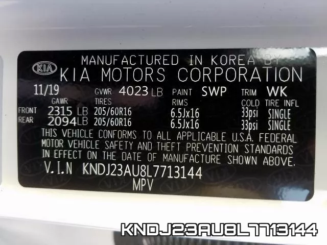 KNDJ23AU8L7713144 фото 2
