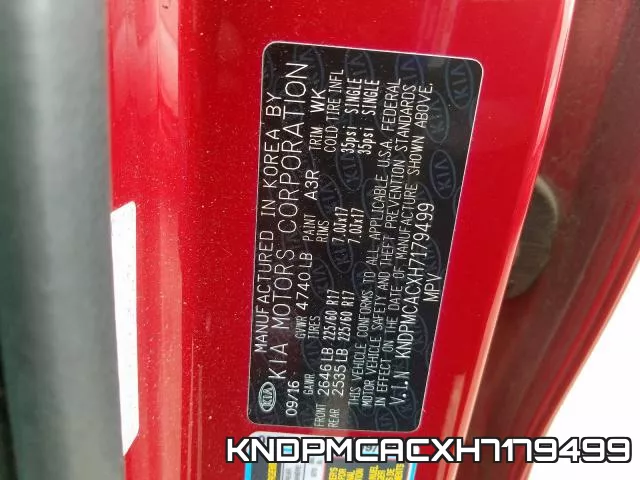 KNDPMCACXH7179499 фото 2
