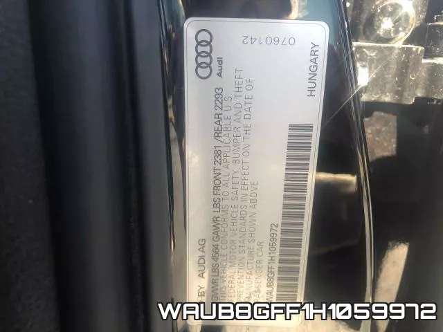 WAUB8GFF1H1059972 фото 2