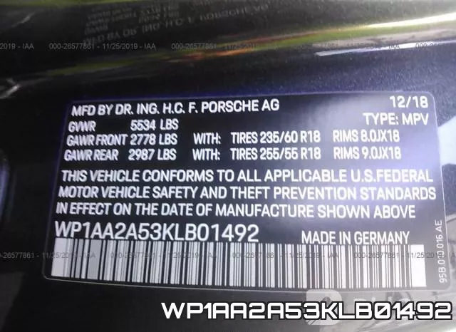 WP1AA2A53KLB01492 фото 7