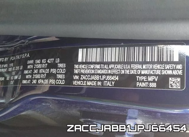 ZACCJABB1JPJ66454 фото 6
