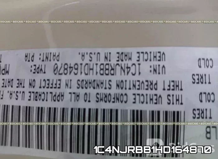 1C4NJRBB1HD164870 фото 10