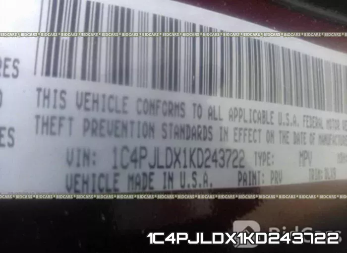1C4PJLDX1KD243722 фото 10
