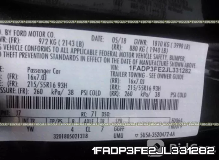 1FADP3FE2JL331282 фото 10
