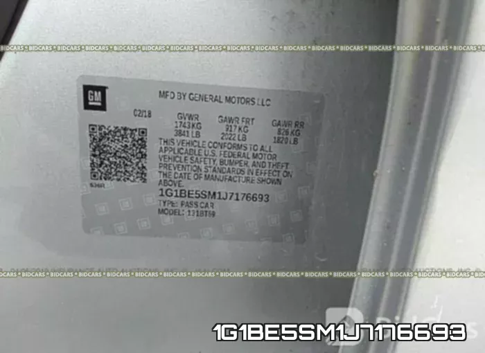 1G1BE5SM1J7176693 фото 10