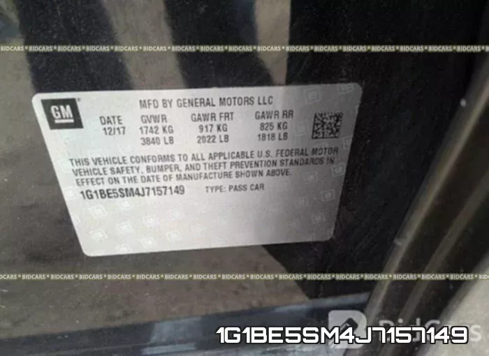 1G1BE5SM4J7157149 фото 10