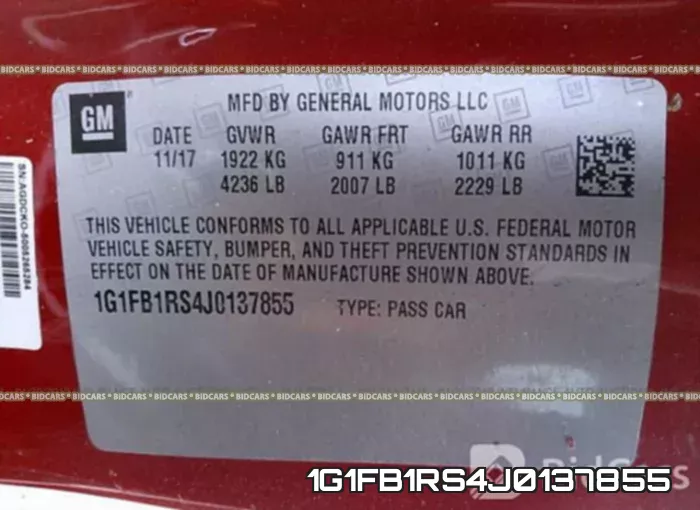1G1FB1RS4J0137855 фото 10