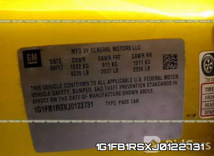 1G1FB1RSXJ0122731 фото 10