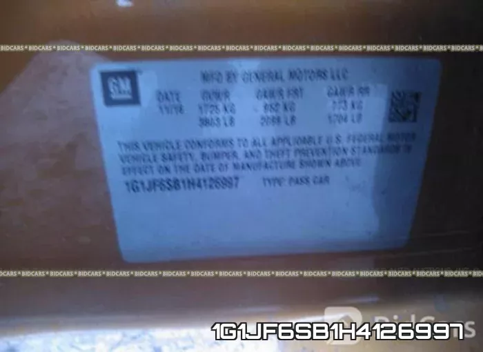 1G1JF6SB1H4126997 фото 10