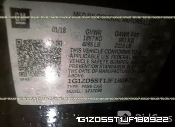 1G1ZD5ST1JF180922 фото 10