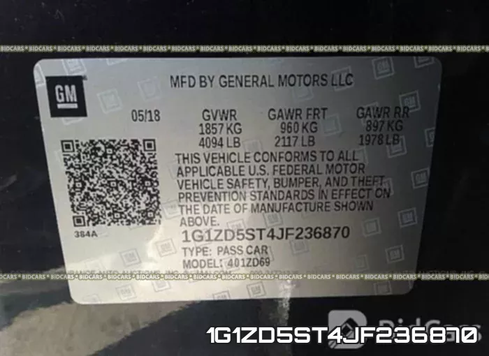 1G1ZD5ST4JF236870 фото 10