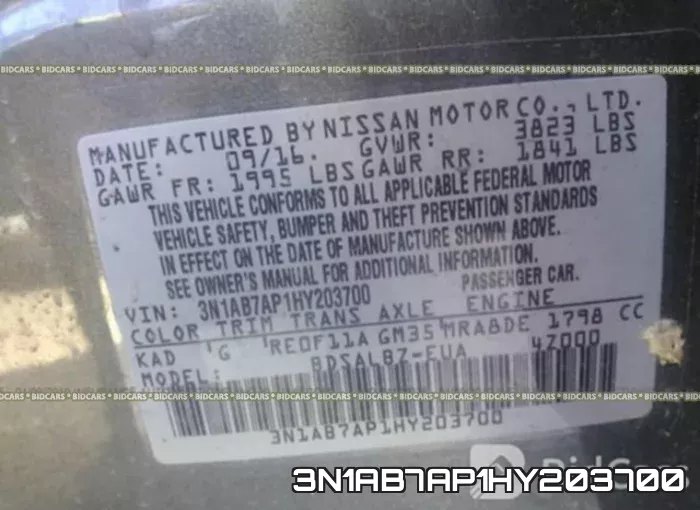 3N1AB7AP1HY203700 фото 10