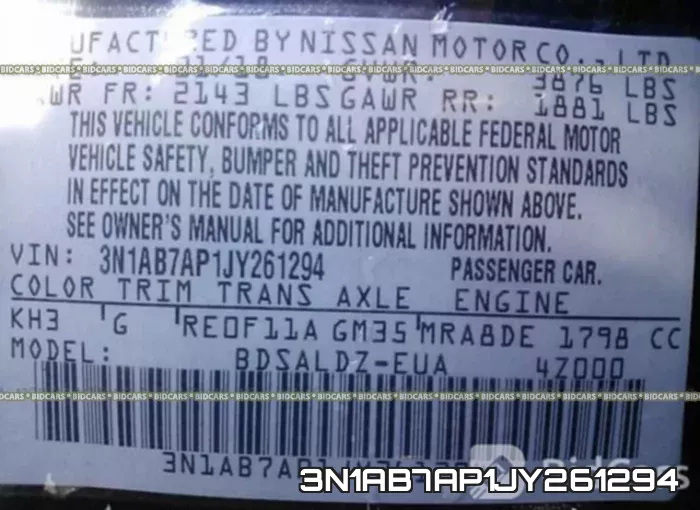 3N1AB7AP1JY261294 фото 10