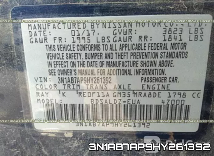 3N1AB7AP9HY261392 фото 10