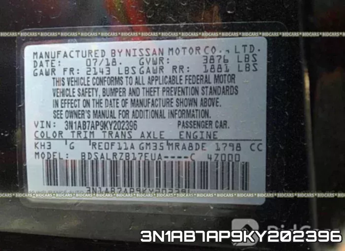 3N1AB7AP9KY202396 фото 10