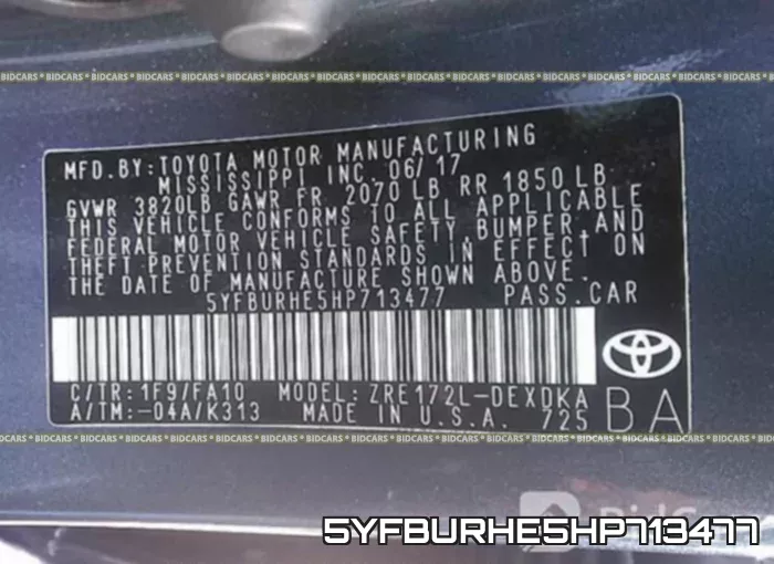 5YFBURHE5HP713477 фото 10