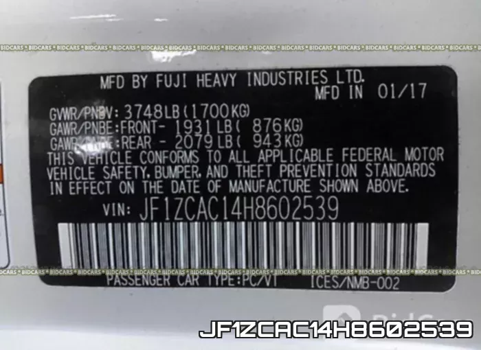 JF1ZCAC14H8602539 фото 10