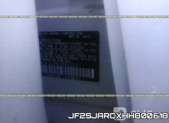 JF2SJARCXHH800618 фото 10