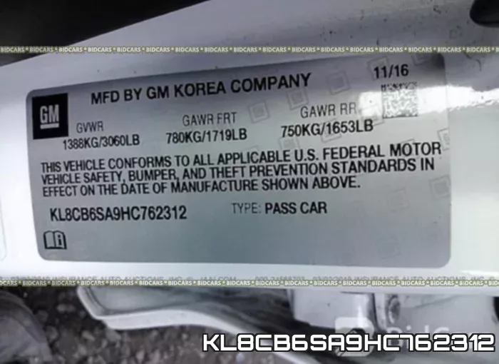 KL8CB6SA9HC762312 фото 10