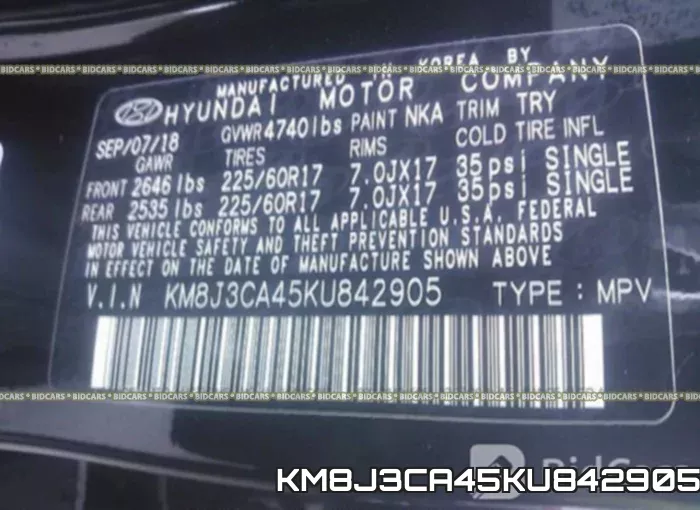 KM8J3CA45KU842905 фото 10