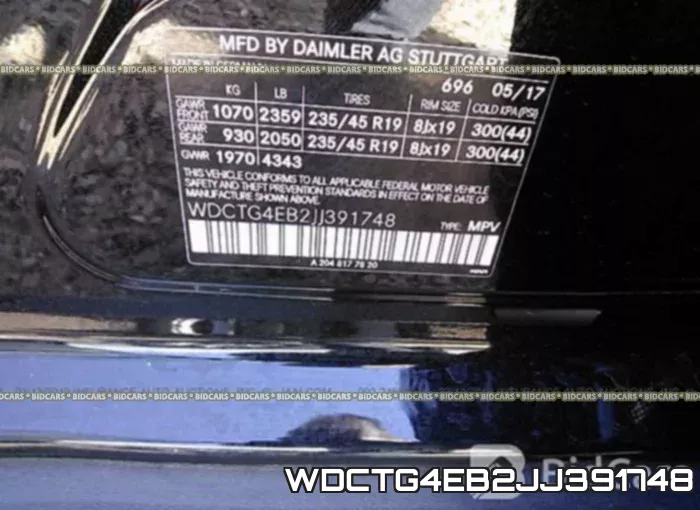 WDCTG4EB2JJ391748 фото 10
