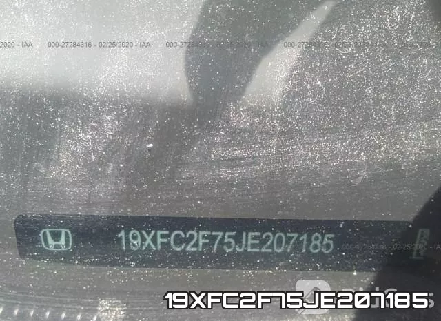 19XFC2F75JE207185 фото 10