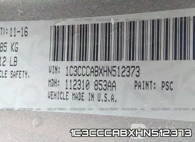 1C3CCCABXHN512373 фото 8