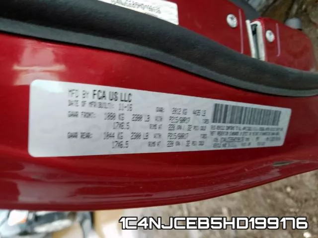 1C4NJCEB5HD199176 фото 2