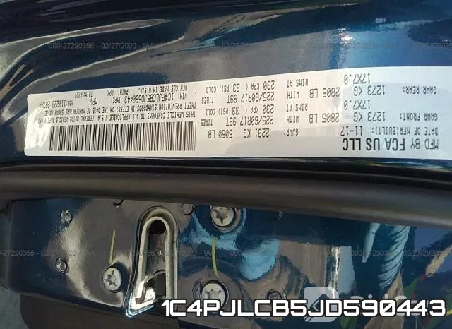 1C4PJLCB5JD590443 фото 8