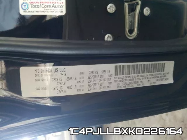 1C4PJLLBXKD226164 фото 2