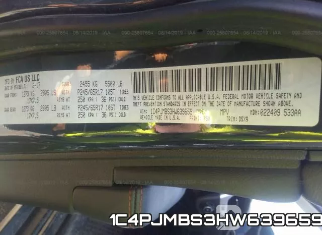 1C4PJMBS3HW639659 фото 8