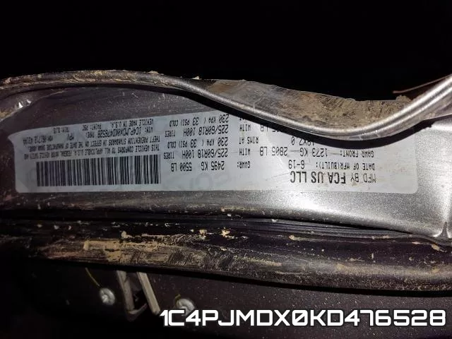1C4PJMDX0KD476528 фото 2