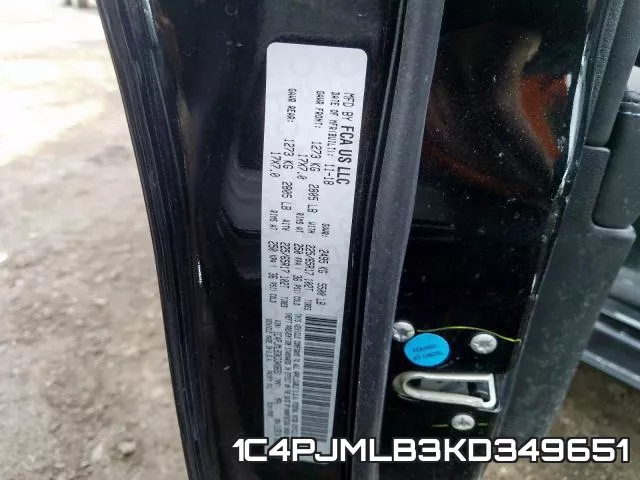 1C4PJMLB3KD349651 фото 2