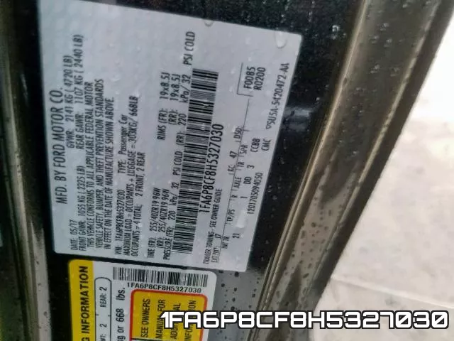 1FA6P8CF8H5327030 фото 2