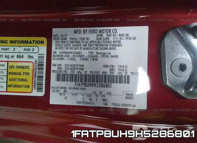 1FATP8UH9H5286801 фото 8