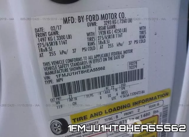 1FMJU1HT8HEA55562 фото 8