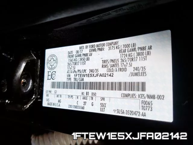 1FTEW1E5XJFA02142 фото 2