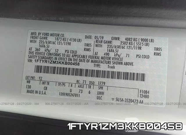 1FTYR1ZM3KKB00458 фото 7
