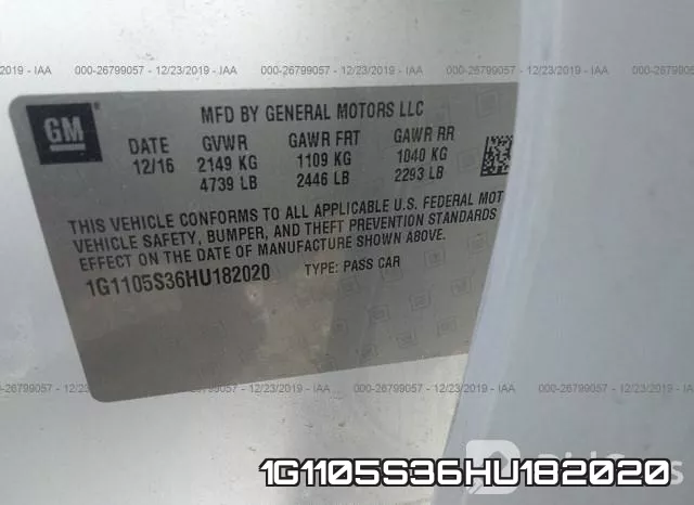 1G1105S36HU182020 фото 9
