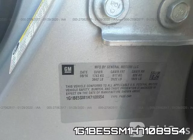 1G1BE5SM1H7108954 фото 7