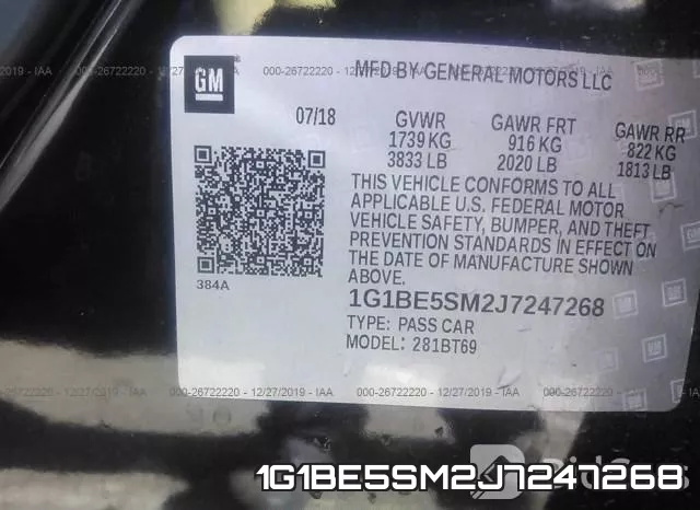 1G1BE5SM2J7247268 фото 9