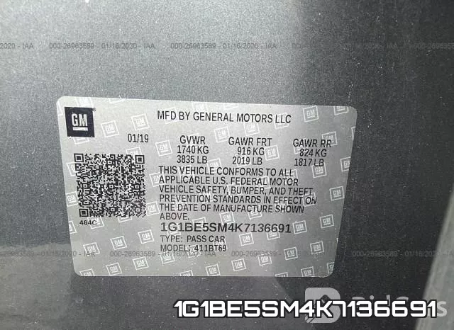 1G1BE5SM4K7136691 фото 8
