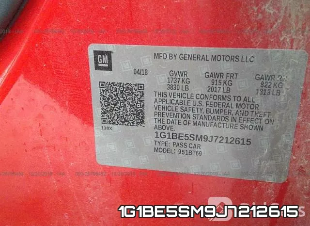 1G1BE5SM9J7212615 фото 7