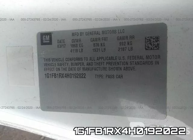 1G1FB1RX4H0192022 фото 8