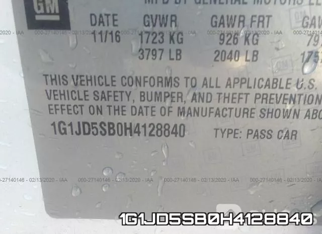 1G1JD5SB0H4128840 фото 7
