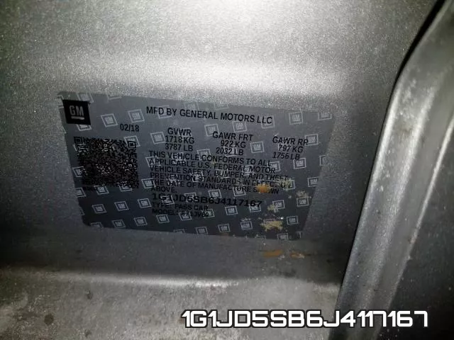 1G1JD5SB6J4117167 фото 2