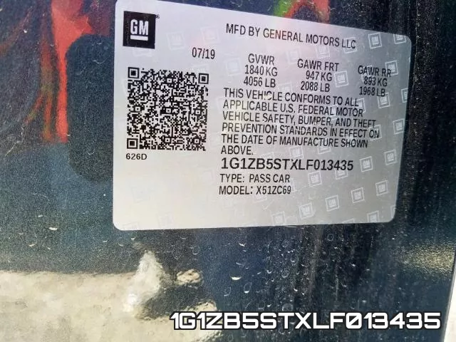 1G1ZB5STXLF013435 фото 2