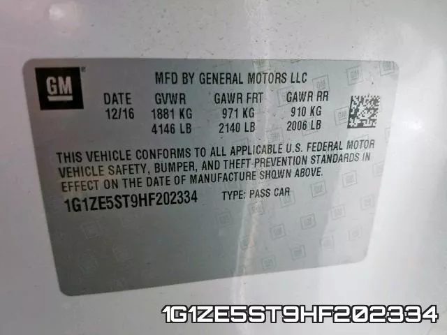 1G1ZE5ST9HF202334 фото 2